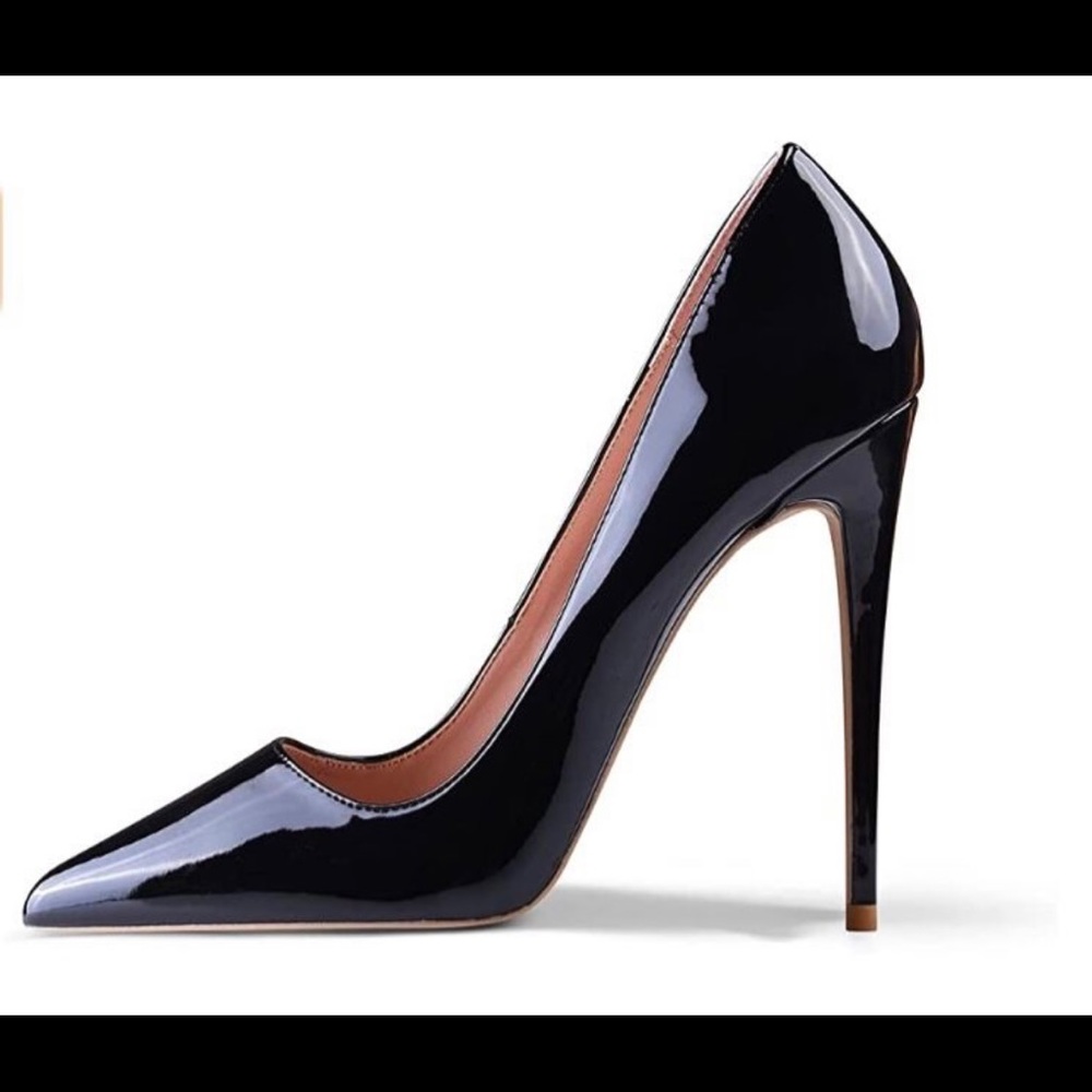 NWB Elisabet Tang High Heels Black Evening Party Cocktail Prom Shoes US Sz 7 - Picture 13 of 14